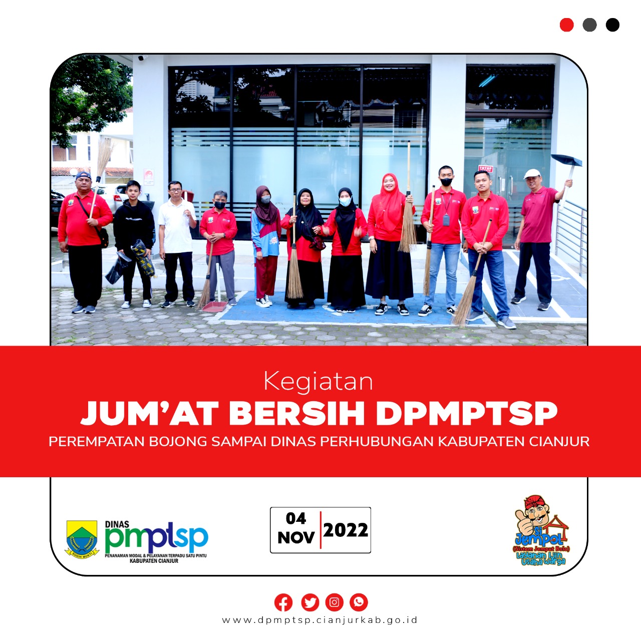 kegiatan-k5-jumat-bersih-oleh-tim-dpmptsp-kabupaten-cianjur