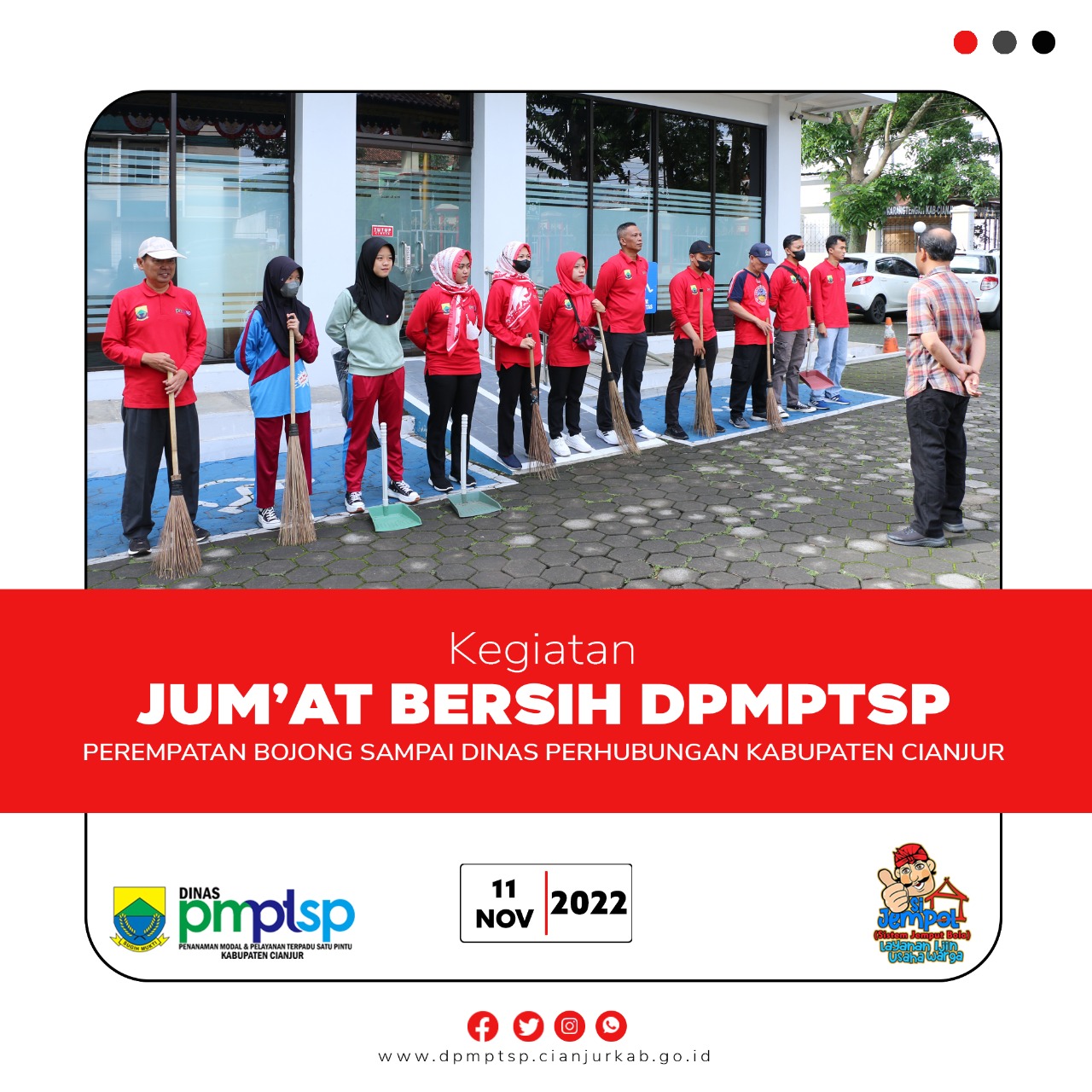 kegiatan-k5-jumat-bersih-oleh-tim-dpmptsp-kabupaten-cianjur